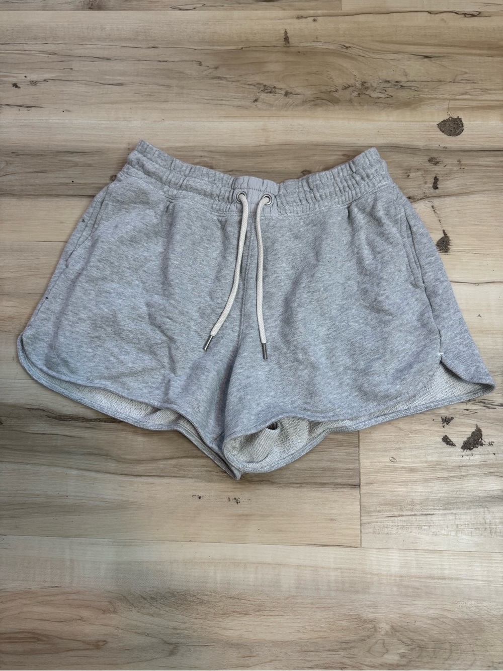 aerie Light Gray Athletic Drawstring Shorts
